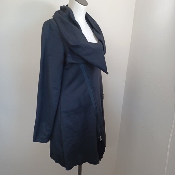 Neon Buddha Jacket Cardigan Black Cotton Knit Full Zip Womens Small NEW - Picture 9 of 12